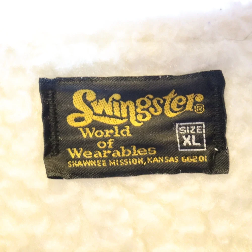 Swingster Sherpa Lined Vest XL Tan Mens Workwear Gorpcore